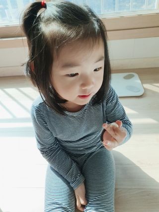 일동제약 마이니 마이니 지니키즈 유산균 츄어블, 멀티비타 set — 5점을 준 리뷰어가 2021년 3월 올린 사용 사진