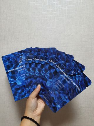 체르엠 그린 케비어 더블워터 마스크팩 5매입  2팩 — 5점을 준 리뷰어가 2021년 11월 올린 사용 사진