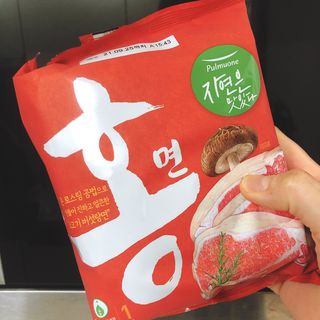 [풀무원] 자연은맛있다 정면, 백면, 홍면  세트 — 5점을 준 리뷰어가 2021년 4월 올린 사용 사진
