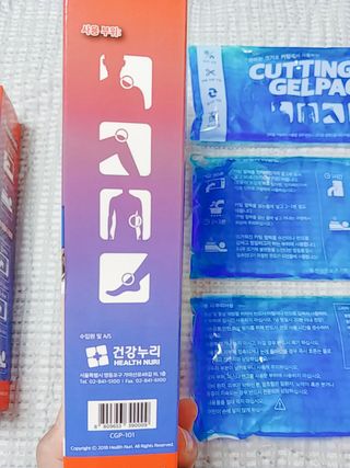 건강누리인터내셔날 [썸머특별구성] 잘라쓰는 3단 커팅 냉온 젤팩(1+1) — 5점을 준 리뷰어가 2022년 7월 올린 사용 사진