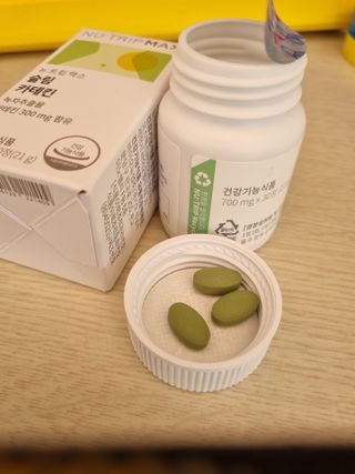 뉴트립맥스(NUTRIPMAX) 뉴트립맥스 슬림 카테킨 700mg 30정 1개월분 — 5점을 준 리뷰어가 2021년 7월 올린 사용 사진