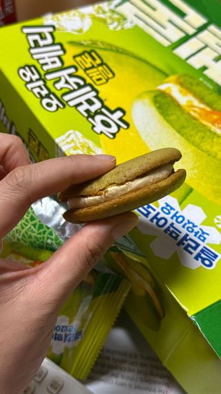2024 오리온 여름한정판 초코파이 수박 / 후레쉬베리 멜론 / 멜론송이 — 5점을 준 리뷰어가 2024년 8월 올린 사용 사진