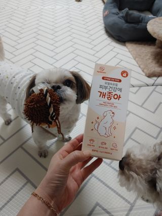 My Pet Care 모발과 모질 피부건강에 개좋아 — 2.5점을 준 리뷰어가 2021년 2월 올린 사용 사진