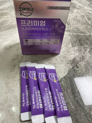 [유산균] 오마이락 프리미엄 포스트바이오틱스 30P — 5점을 준 리뷰어가 2022년 12월 올린 사용 사진