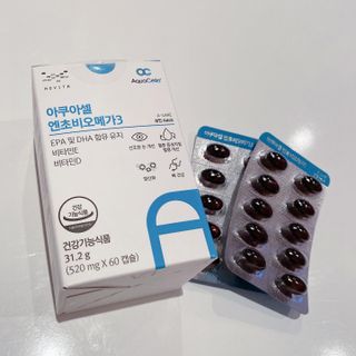 메디포스트 모비타 아쿠아셀 엔초비오메가3 60캡슐 — 4점을 준 리뷰어가 2022년 12월 올린 사용 사진
