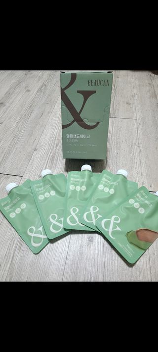 [뷰캔] 건강한 식사대용 앰퍼샌드 단백질 쉐이크 초코&말차 50g — 4점을 준 리뷰어가 2022년 6월 올린 사용 사진