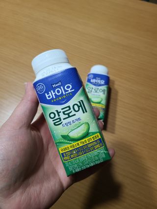 LIVE 매일바이오 알로에 드링킹 요거트 — 5점을 준 리뷰어가 2022년 4월 올린 사용 사진