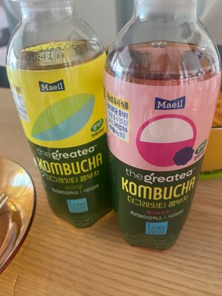 더그레잇티 콤부차 [매일유업] 더그레잇티 44kcal 콤부차 300ml *12개입 (오리지널 6개+베리리치 6개) — 5점을 준 리뷰어가 2023년 8월 올린 사용 사진