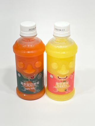 탐라원 제주의 맛, 몬딱주스 4종세트 - 한라봉몬딱주스, 천혜향몬딱주스, 청귤에이드, 당근몬딱주스 — 4점을 준 리뷰어가 2021년 7월 올린 사용 사진