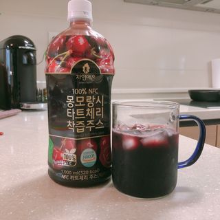 자연에온 몽모랑시 타트체리 3종 세트 구성 - 저분자콜라겐젤리, NFC 착즙주스 — 5점을 준 리뷰어가 2021년 7월 올린 사용 사진
