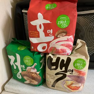 [풀무원] 자연은맛있다 정면, 백면, 홍면  세트 — 5점을 준 리뷰어가 2021년 4월 올린 사용 사진