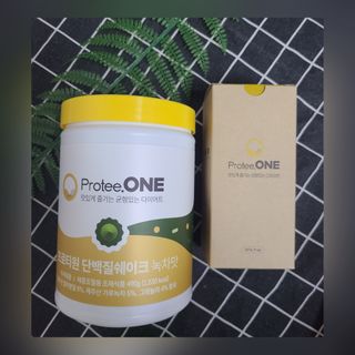 프로티원 단백질쉐이크 녹차맛 2주분 1통+보틀 — 5점을 준 리뷰어가 2021년 9월 올린 사용 사진