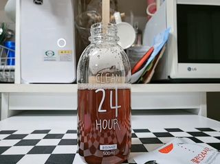 클린24시간 1BOX(5포) + 전용보틀(500ml) — 5점을 준 리뷰어가 2023년 2월 올린 사용 사진