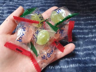 청포도캔디 복숭아캔디 — 5점을 준 리뷰어가 2022년 11월 올린 사용 사진