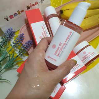 아이앤립 / EYENLIP 아이앤립 연어오일 리바이탈라이징 토너+앰플+크림 3종 세트 — 4.5점을 준 리뷰어가 2021년 5월 올린 사용 사진