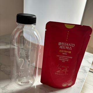 클린24시간 레드박스 1BOX(5포) + 전용보틀(500ml) — 4점을 준 리뷰어가 2024년 1월 올린 사용 사진