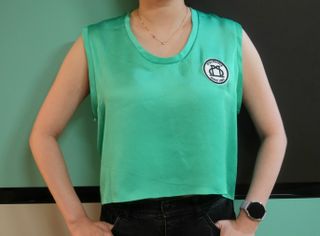 [스테이피플] SILKY SLEEVELESS LOGO TOP — 3점을 준 리뷰어가 2022년 6월 올린 사용 사진