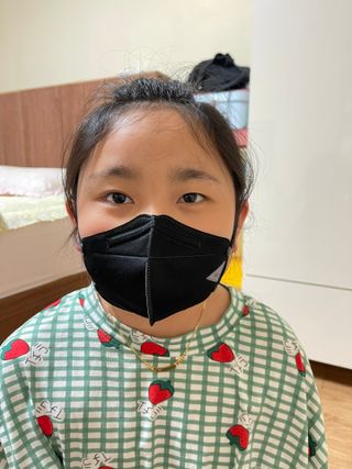 아이엘이 ILE 친환경 새부리형 방수 마스크 — 5점을 준 리뷰어가 2022년 4월 올린 사용 사진