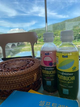 더그레잇티 콤부차 [매일유업] 더그레잇티 44kcal 콤부차 300ml *12개입 (오리지널 6개+베리리치 6개) — 4점을 준 리뷰어가 2023년 8월 올린 사용 사진