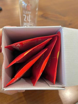 클린24시간 레드박스 1BOX(5포) + 전용보틀(500ml) — 5점을 준 리뷰어가 2024년 1월 올린 사용 사진