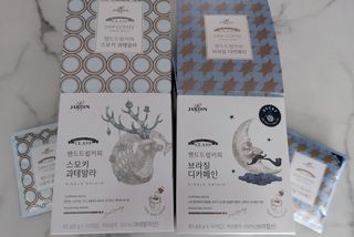 (주)쟈뎅 쟈뎅 클래스 핸드 드립 커피 10P 2종_디카페인 1종+랜덤 플레이버 1종 — 5점을 준 리뷰어가 2021년 4월 올린 사용 사진