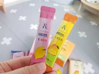 비타앤C 레몬맛, 망고맛 — 3점을 준 리뷰어가 2021년 6월 올린 사용 사진