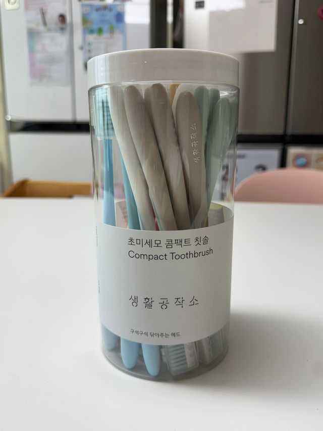 [네이버구매평] 미세모 콤팩트 칫솔 부드러운칫솔 치과칫솔 교정용 24개 리뷰 사진
