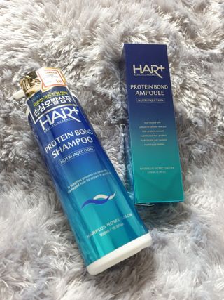 헤어플러스 단백질탈모샴푸 500ml+단백질본드앰플 145ml — 5점을 준 리뷰어가 2021년 3월 올린 사용 사진