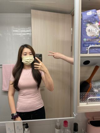에어에이드 컬러 덴탈 마스크 — 4점을 준 리뷰어가 2021년 8월 올린 사용 사진