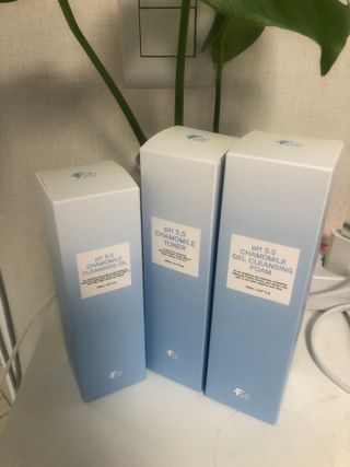 페브유 / FABYOU 페브유 pH5.5 캐모마일 젤 클렌징 폼 + 클렌징 오일 + 토너 3종 세트 — 5점을 준 리뷰어가 2021년 6월 올린 사용 사진