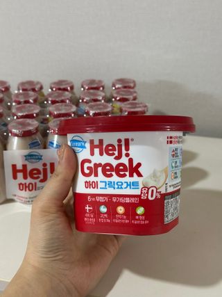 [구매평]덴마크 하이(Hej!) 브랜드 패키지(요구르트, 그릭요거트)only 로켓프레쉬 — 5점을 준 리뷰어가 2025년 4월 올린 사용 사진