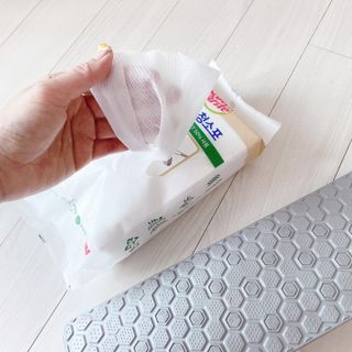 3M 스카치브라이트 재활용 PET 정전기청소포 대형 30매 (막대걸레 증정) — 5점을 준 리뷰어가 2023년 5월 올린 사용 사진