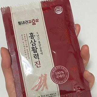 힘내라김홍삼 홍삼활력진 50ml x 5포 — 5점을 준 리뷰어가 2021년 3월 올린 사용 사진