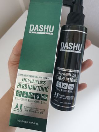 다슈코리아 다슈 데일리 안티 헤어로스 허브 헤어토닉 150ml — 4.5점을 준 리뷰어가 2021년 1월 올린 사용 사진