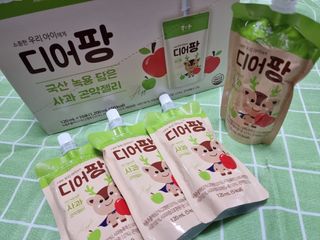[몸엔용] 우리 아이 건강간식, 달콤한 녹용곤약젤리 디어팡 4종 — 5점을 준 리뷰어가 2022년 4월 올린 사용 사진