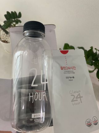 클린24시간 1BOX(5포) + 전용보틀(500ml) — 5점을 준 리뷰어가 2023년 7월 올린 사용 사진