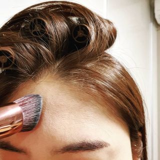 [툴앤썸] 메이크업 브러시로 바르고 호빵 스펀지로 클렌징하는 A-Z 뷰티툴 5종 — 5점을 준 리뷰어가 2021년 1월 올린 사용 사진