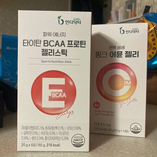 인디닥터 면역 생생 핑크 이뮨 젤리 + 타이탄 BCAA 프로틴 젤리스틱 — 4.5점을 준 리뷰어가 2022년 4월 올린 사용 사진