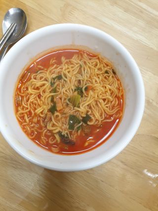 [풀무원] 자연은맛있다 정면, 백면, 홍면  세트 — 5점을 준 리뷰어가 2021년 4월 올린 사용 사진