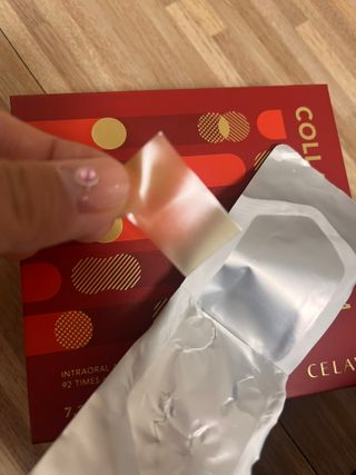 프리마인 귀족의 콜라겐, 92배 흡수율. 럭셔리 프리미엄 셀라브 콜라겐필름 30매 — 5점을 준 리뷰어가 2022년 6월 올린 사용 사진
