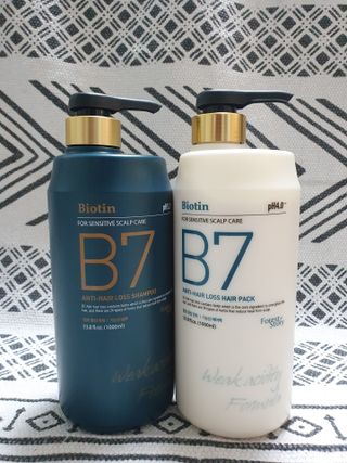 [포레스트스토리] B7 안티 헤어로스 샴푸1,000ml + 헤어팩 1,000ml — 5점을 준 리뷰어가 2021년 3월 올린 사용 사진