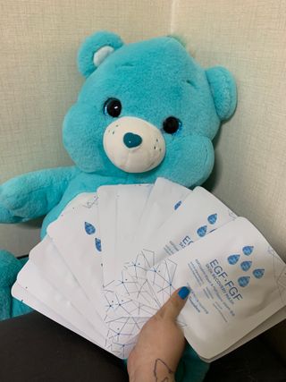 Dr.느루벗 느루벗 EGF FGF 스킨 리커버리 마스크 10장 — 5점을 준 리뷰어가 2021년 3월 올린 사용 사진