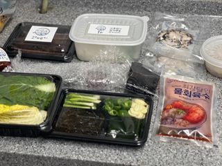 마라도푸드 포항 구룡포 햇 과메기 야채세트 마라도회식당 꽁치 — 5점을 준 리뷰어가 2023년 11월 올린 사용 사진
