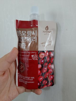 자연에온 몽모랑시 타트체리 착즙 100mL 10개입 2BOX — 5점을 준 리뷰어가 2021년 1월 올린 사용 사진