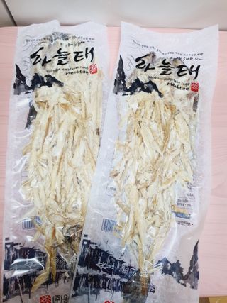 [오늘바스켓] 용대리 손질하늘태 130g — 5점을 준 리뷰어가 2021년 5월 올린 사용 사진