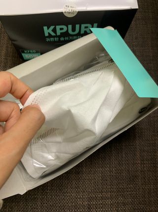 케이퓨리 KF80 덴탈 귀편한 숨쉬기편한 마스크 50매 — 5점을 준 리뷰어가 2022년 10월 올린 사용 사진