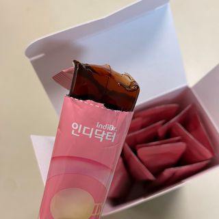 [인디닥터] 면역 생생 핑크 이뮨 젤리 — 5점을 준 리뷰어가 2022년 4월 올린 사용 사진