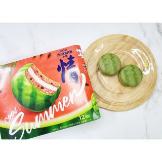 2022 오리온 여름한정판 초코파이 수박 / 포카칩 훌라망고맛 / 포카칩 라임모히또맛 — 2점을 준 리뷰어가 2022년 7월 올린 사용 사진