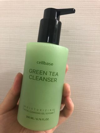 프리마인 메이크업과 들뜨는 각질까지 한방에 깐달걀로! 순하기까지한 셀베이스 그린티클렌저(200ml) — 5점을 준 리뷰어가 2023년 4월 올린 사용 사진
