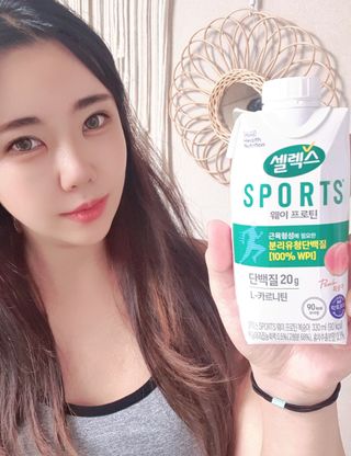셀렉스스포츠 셀렉스 스포츠 웨이 프로틴 복숭아_ 330ml x 12팩 — 5점을 준 리뷰어가 2021년 10월 올린 사용 사진